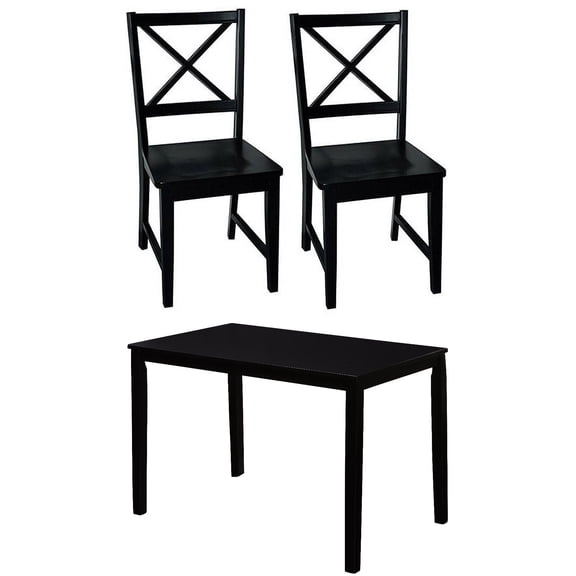 Virginia 5 Piece Dining Set, Black