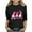 Black, variant on BRGZLK Girls Pink Ribbon 3/4 Sleeve T-Shirts Kids Breast Cancer Awareness Shirt Loose Round Neck Tunic Top Black 3-4 Years