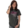 thumbnail image 4 of Mom Loves You Mothers Day Heart Women's Plus Size Graphic Tee Brisco Brands 2X, 4 of 4