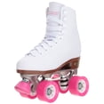 thumbnail image 4 of CHICAGO Skates Patines de cuatro ruedas blancos premium para mujeres principiantes Diseño clásico ajustable de caña alta para patines de interior o exterior y Roller Derby, 4 of 5