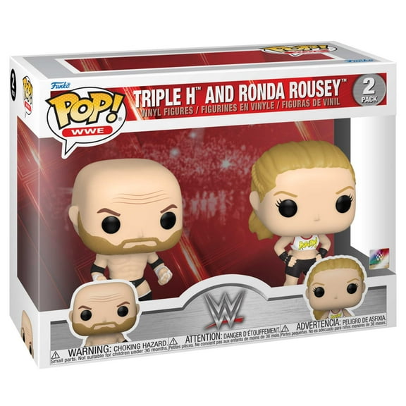 Funko Pop! WWE: Triple H and Rhonda Rousey 2-pack Vinyl Figures