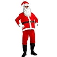 thumbnail image 3 of Nicky Bigs Novelties 5 Piece Budget Bar Crawl Disposeable Santa Suit Set Santa Claus Costume Adult One Size Fit Most, 3 of 5