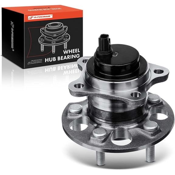 A-Premium Rear Wheel Bearings and Hub Assembly Compatible with Toyota Highlander 2008 2009 2010 2011 2012 2013, FWD, w/ABS 5-Lug, Replace # 512420
