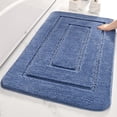thumbnail image 4 of Alfombrilla de baño con forma de dorso de fibra ultrafina, antideslizante, almohadilla absorbente de color sólido, alfombrilla para puerta de baño, 4 of 6