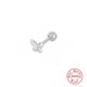 thumbnail image 1 of Pendientes de plata de ley 925 antialérgicos con diseño de hip hop para mujeres y hombres, con diseño de hueso de oreja y clavos, de estilo europeo y americano, 1 of 6