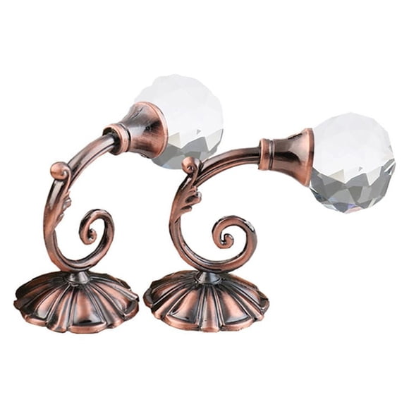 UPGRATOR Vintage Hooks De En Rosa Dorado Con Cristal Clásico Para Colgar
