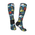 thumbnail image 4 of Balery Vehicles Cartoon With Funny Drivers Fun Novelty Socks Men'S Women'S Crew Socks Funny Crazy Novelty Socks Quirky And Cool Socks, 4 of 9