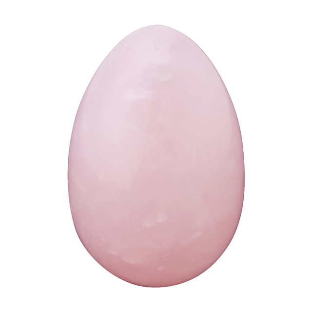 Huevo de cuarzo rosa en forma de huevo para masajes yoni, piedra preciosa para ejercicios de Kegel de recuperación posparto