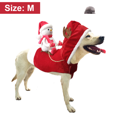 thumbnail image 2 of Disfraz de perro de Papá Noel, ropa navideña para mascotas, disfraces de Papá Noel para montar a caballo, disfraces de fiesta para perros y gatos, traje para perros pequeños y medianos, 2 of 5