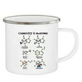 Stylish and Practical Enamel Chemistry Mug Ideal Coffee Cup for