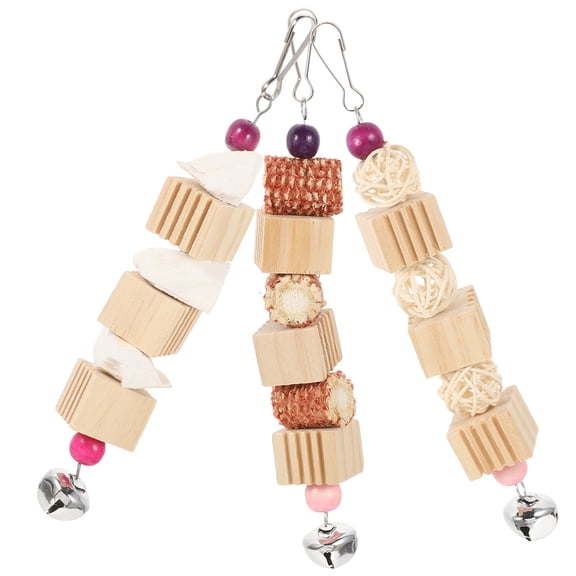 FUEENIRVA Hanging Cuttlebone Pendant Bird Plaything Assorted Color Pet Use