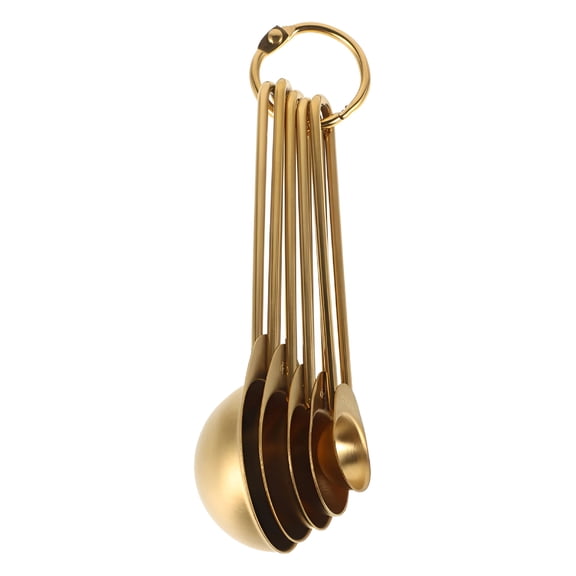 ACDANC Baking Teaspoon Measuring Spoon Set Stainless Measuring Cups Mini 43 Stainless Steel Golden 15.X4.5X3.3CM