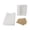 White, variant on BIMZUC 50 PCS Kraft Paper Bread Bags with Transparent Window and 60 Thank You Stickers, Baked Food Packaging for Homemade Yeast Bread and Snacks, Yellow (14.96 inches / 38 cm)