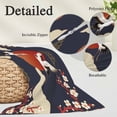 thumbnail image 3 of Japanese Style Body Pillow Covers 20"x54", Modern Cranes Cherry Flower Wave Red Blue Soft Brushed Microfiber Breathable Throw Pillow Covers, Decorative Pillowcase with Zipper for Couch Sofa Bedroom, 3 of 9