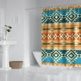 thumbnail image 2 of Boho Style Vintage Shower Curtain 72x72 Inches Quick Dry Polyester Tribal Pattern Bathroom Decor, 2 of 5