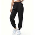 thumbnail image 3 of Joggers for Women Plus Size Casual Sweatpants Lightweight Pullover Elastic Waist Track Pants Comfy Loose Lounge Trousers with Pockets, 3 of 5