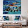 thumbnail image 4 of Design Art - Boats in Blue Sea, 4 of 5