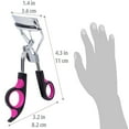 thumbnail image 4 of SHANY Luxe Lashes Eyelash Curler - Professional Makeup Tool With Two Silicone Replacement Pads, Gentle Curl, Crease-Free, No Pinching Or Pulling, Lightweight Design For Easy Travel - PURPLE, 4 of 5