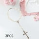 thumbnail image 4 of Pulsera De Cuentas De Cruzado, Brazalete Religioso Para Hombres, Mujeres, Bodas, Color, 4 of 6