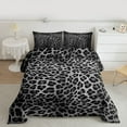 thumbnail image 2 of Feelyou Leopard Cheetah Print Queen Comforter Set, Jungle Wildlife Bedding Sets, Modern Fashion Style Reversible Bedding Comforter Set, Microfiber Bedroom Decor, 3 Pieces, 2 of 8