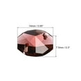 thumbnail image 2 of Uxcell 14mm Crystal Octagon Beads Chandelier Hanging Beads Purple 40 Pack, 2 of 6