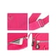 thumbnail image 5 of Luxtrada - Bolso bandolera informal de nailon, impermeable, con bolsillos con cremallera para mujer (rojo rosa), 5 of 8
