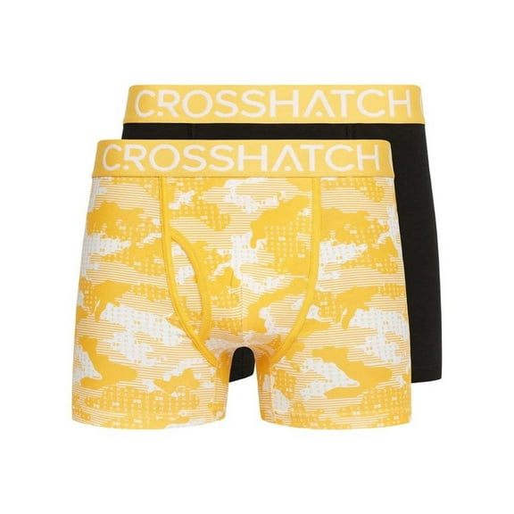 Crosshatch Mens Kamzon Boxer Shorts (Pack of 2)