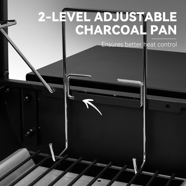 Royal Gourmet CC1624S Barrel Charcoal Grill with Offset Smoker photo 6
