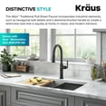 thumbnail image 4 of KRAUS Allyn Traditional Industrial Pull-Down Single Handle Kitchen Faucet in Matte Black, 4 of 7