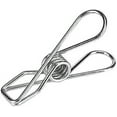 thumbnail image 1 of Cloth Pin Hanging Clip Stainless Steel Clothesline Photo File Snacks Office Windproof Clothespin (silver) (20pcs), 1 of 5