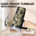 thumbnail image 5 of Camo 20oz Stainless Steel Tumbler with Handle and Straw – Insulated Travel Cup with Sliding Lid, 360° Full Wrap Printed Mug for Home, Outdoor & Sports Use, Camouflage, 5 of 6