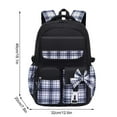 thumbnail image 2 of geerera Large Capacity Waterproof Shoulder Bag - Lightweight Backpack with Bow Design & Multiple Pockets for Women, Travel, Shopping, 2 of 5