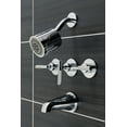 thumbnail image 3 of Kingston Brass KBX8131CKL Kaiser Three-Handle Tub and Shower Faucet, Polished Chrome, 3 of 5