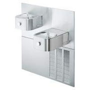 Elkay Erfp28k Soft Sides 38-1/2" Wall Mounted Bi-Level Drinking Station - Stainless Steel