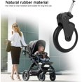 thumbnail image 3 of (1 par delantero) ruedas de goma reemplazo cochecitos de bebé ruedas delanteras/traseras accesorios para carrito Yoya Vovo, 3 of 5
