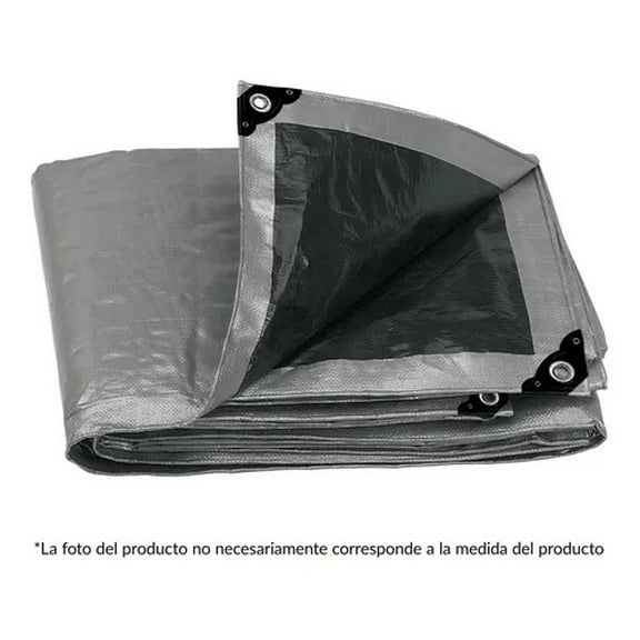 Lona Reforzada Gris 5 X 7 Mt Truper 10776 Truper LT-57