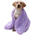 thumbnail image 1 of Super Shammy Microfiber Chenille Dog Towel With Hand Pocketspurlpe, 1 of 3