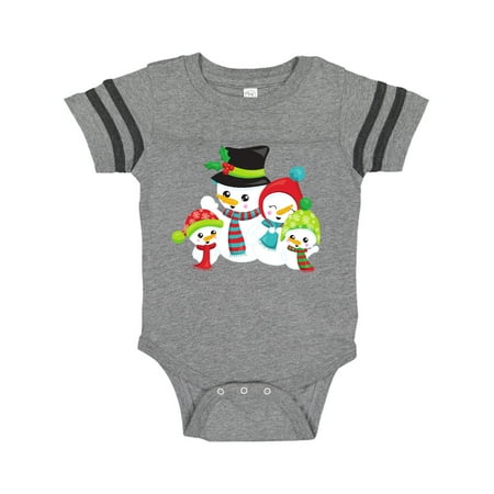 

Inktastic Snowman Family White Snowman Carrot Nose Gift Baby Boy or Baby Girl Bodysuit