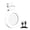 White, variant on Pebbuoy LED Selfie Ring Light 180-Degree Rotatable Design Super Bright 3 Modes Rechargeable Phone Magnetic Selfie Light Makeup Fill Light with Mirror