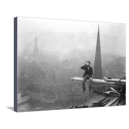 High Tea Above London Stretched Canvas Print Wall