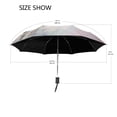 thumbnail image 3 of YAZAOO One-Touch Auto Open Close Rain Umbrella With Creative Vintage Lamp with Flowers Pattern, 3 of 7