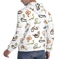 thumbnail image 6 of Lsque Snake Pattern Casual Men's Hoodie,Hooded Sweatshirt with Kangaroo Pocket,Pullover Hoodie-Small, 6 of 7