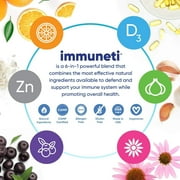 Immuneti - Advanced Immune Defense 6-in-1 - Vitamin C, Echinacea, Elderberry, Vitamin D, Zinc, Garlic Immune Supplement
