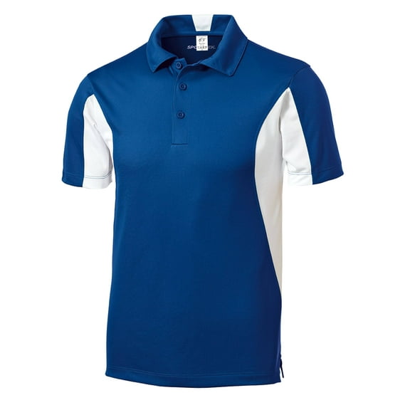 Gravity Threads Micropique Sport Athletic Polo - True Royal/White - Large