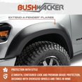 thumbnail image 4 of Bushwacker Fender Flare 50036-02 Extend-A-Fender; 1-3/4 Inch Tire Coverage; Matte Black; Dura-Flex 2000 ABS Smooth Plastic; 4-3/4 Inch Flare Height; Set Of 2, 4 of 7