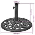 thumbnail image 2 of vidaXL Umbrella Base Cast Iron 26 lb 19", 2 of 7