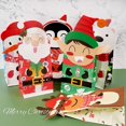 thumbnail image 5 of 24 piezas pequeñas bolsas de regalo de papel de Navidad bolsita de caramelos bolsos de mano Santa Claus reno muñeco de nieve cajas de caramelos envoltura de regalo para grageas galletas cumpleaños, 5 of 5