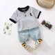 thumbnail image 1 of Traje de verano para niños Ropa para niños Ropa de algodón para bebés de manga corta, 1 of 4