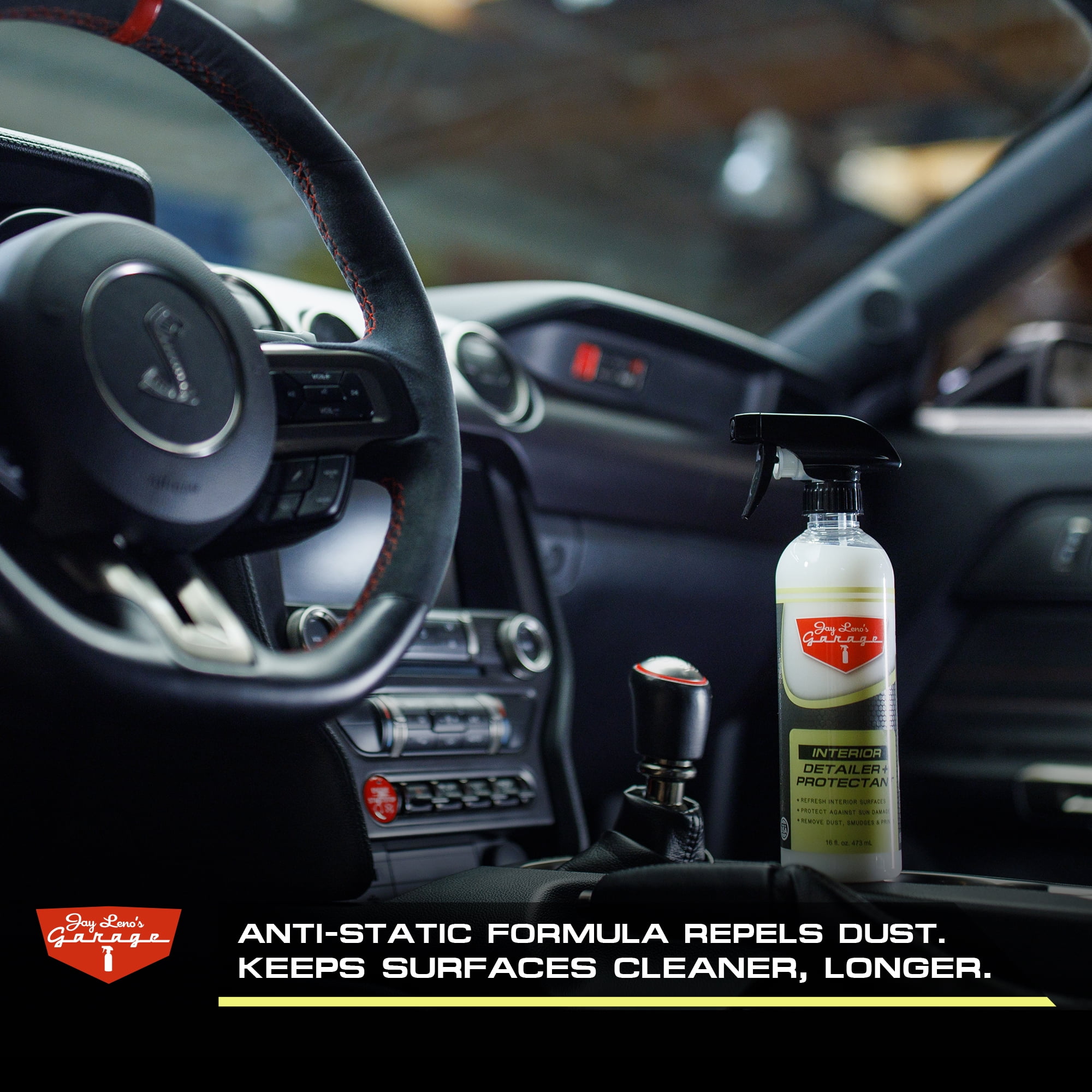 (2 pack) Jay Leno's Garage Interior Detailer (16 oz) - Clean & Protect Car Interior Surfaces