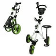 thumbnail image 1 of Caddymatic Golf X-TREME Chariot de Golf à 3 Roues avec Siège Blanc/vert, 1 of 7